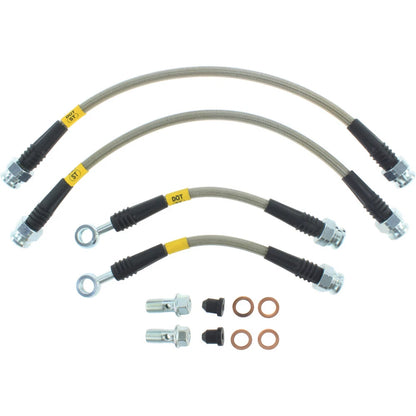 StopTech 950.40512 Rear Braided Stainless Brake Line Kit for 2006-2014 Ridgeline