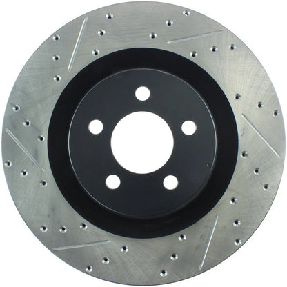 StopTech 127.63063R Front Right Drilled Slotted Brake Rotor for 2006-19 Charger