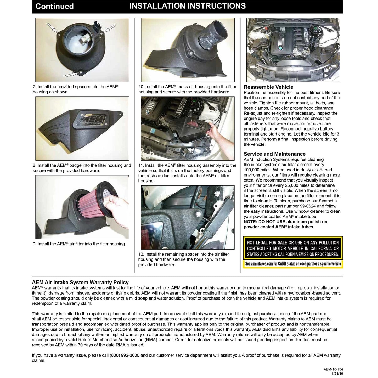 AEM Cold Air Intake | BMW 328i (07-13) (21-841DS)