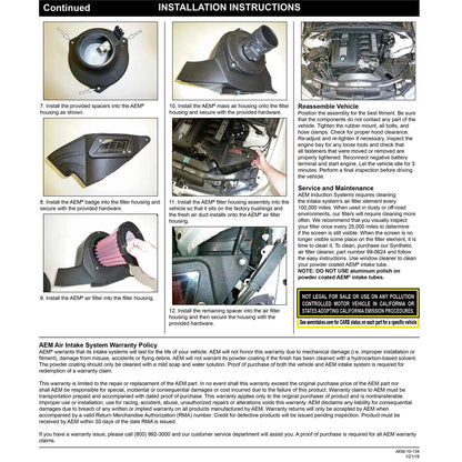 AEM Cold Air Intake | BMW 328i (07-13) (21-841DS)