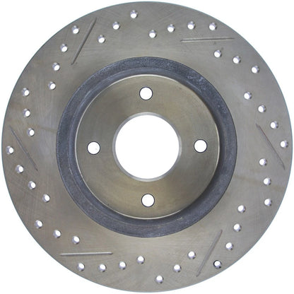 StopTech 127.42021L Rear Left Drilled Disc Brake Rotor for 1984-85 Nissan 300ZX
