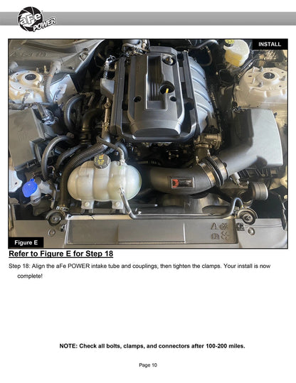 aFe Super Stock Pro Dry S Induction System | Ford Mustang L4-2.3L (15-20) (55-10006D)