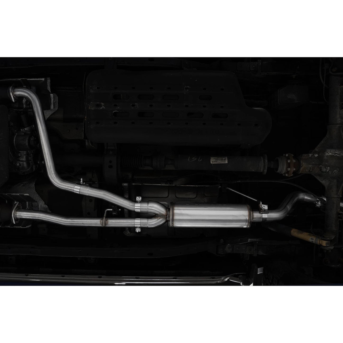 MBRP 3in Tip 3in Cat Back Turndown Exit Street Profile | Nissan Frontier (22-23) 3.8L (S5409AL)
