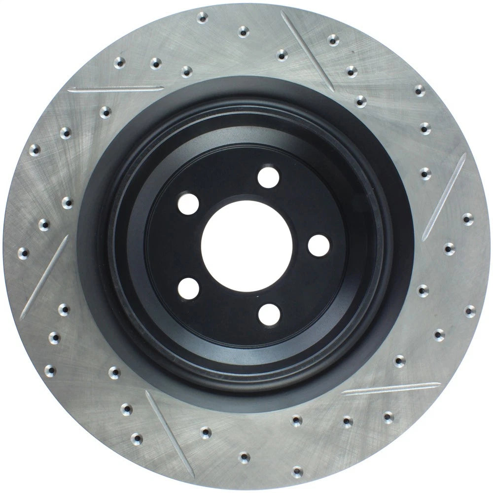 StopTech 127.63064R Rear Right Drilled Disc Brake Rotor for 2008-2019 Challenger
