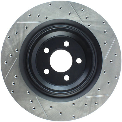 StopTech 127.63064R Rear Right Drilled Disc Brake Rotor for 2008-2019 Challenger