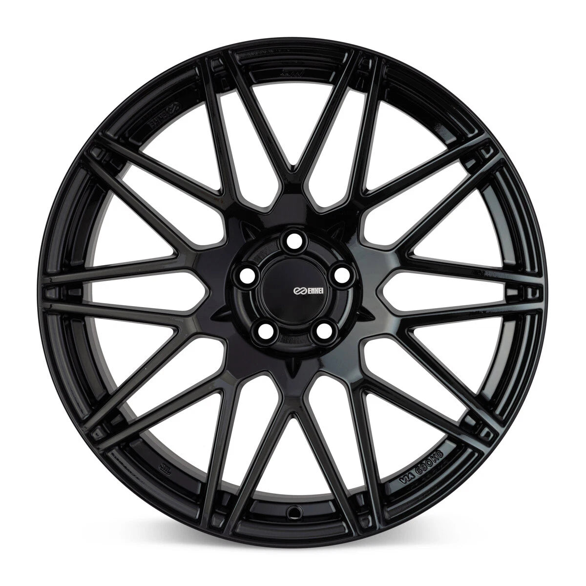 (set of 4) Enkei TMS Gloss Black | 17x9" +45mm | 5x100mm Wheels