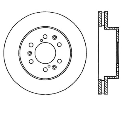 StopTech 126.66057SL Front Left Brake Rotor for 2005-2019 Silverado Sierra 1500
