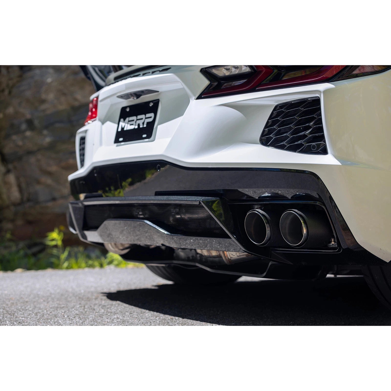 MBRP Active Quad Split Rear Exit Cat Back Exhaust | Chevrolet Corvette C8 (20-24) AFM Sims
