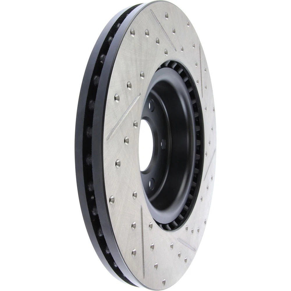 StopTech 127.33138R Front Right Drilled Brake Rotor for 12-19 Audi A6 / 12-17 S5
