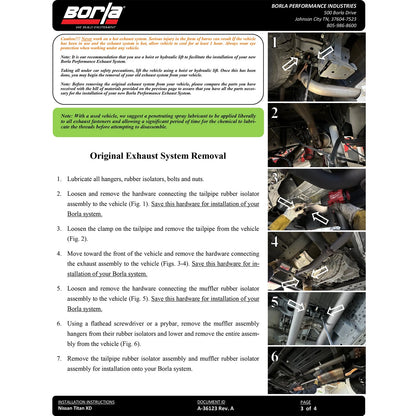 Borla 16-24 Nissan Titan XD S-Type Cat-Back Exhaust | Nissan Titan XD (16-24) (BC140946)