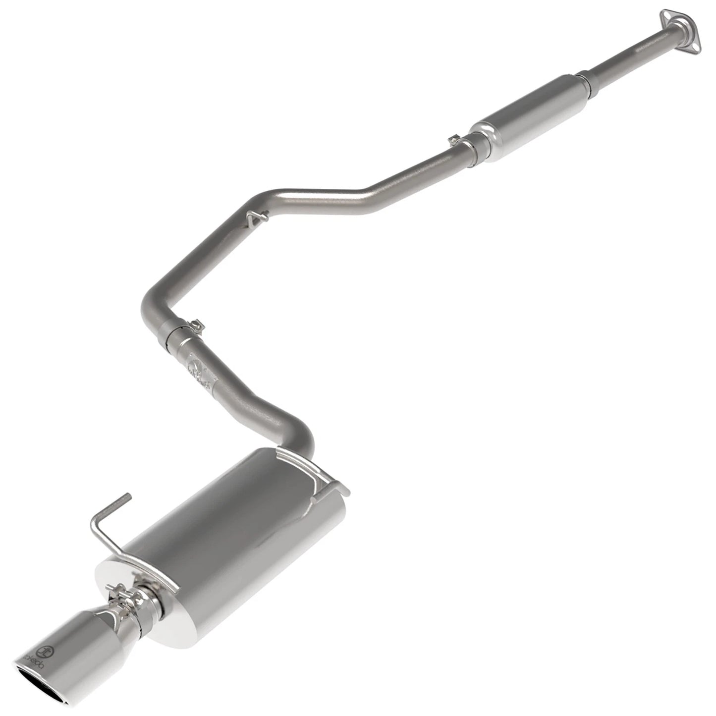 aFe Takeda 2-1/4in SS Cat-Back w/ Polished Tip | Subaru Impreza 2.0L (12-16) (49-36052-P)