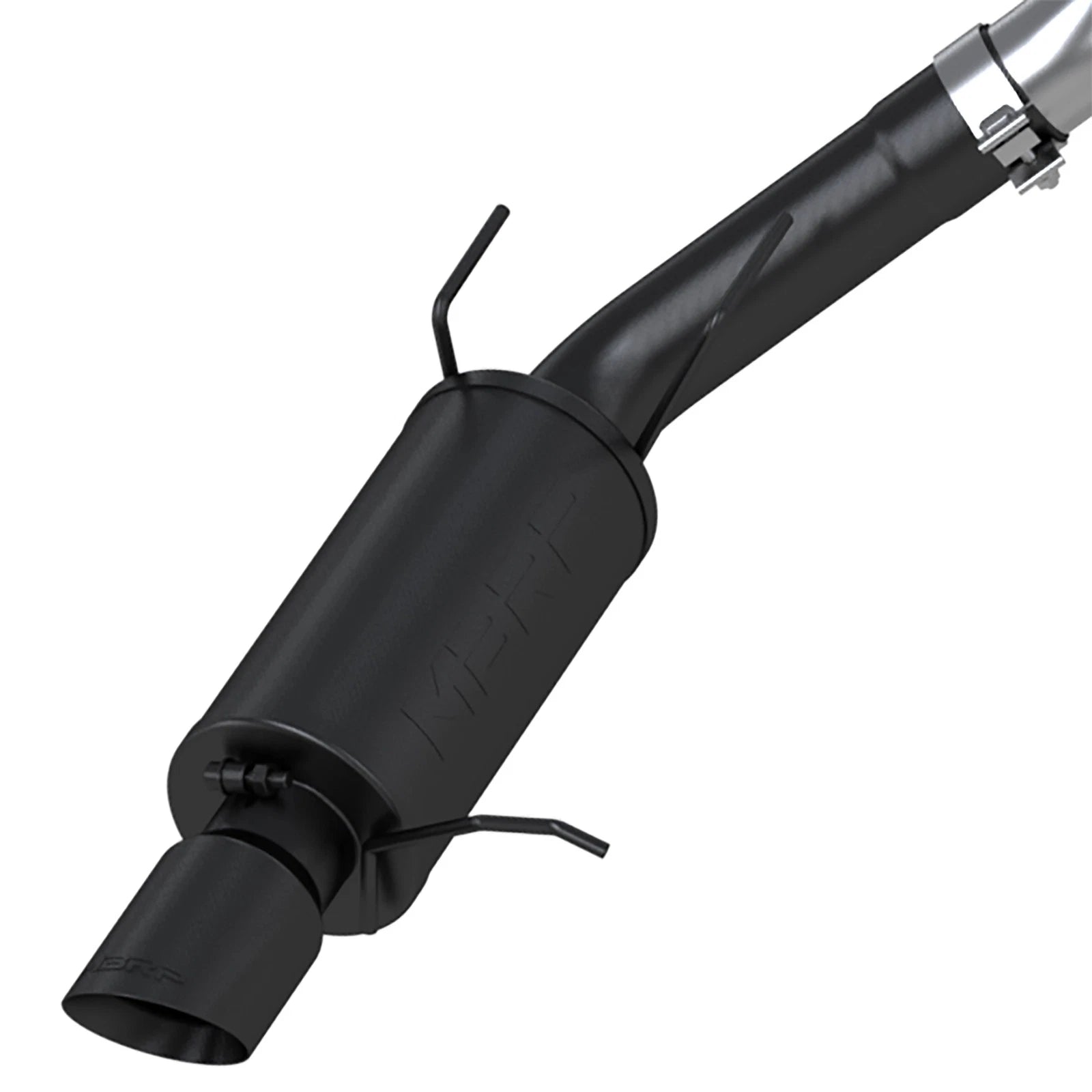 MBRP 3in Cat-Back D&S Rear Street Exhaust w/ 4in Tips - Black | Ford Mustang GT (11-14) (S7258BLK)