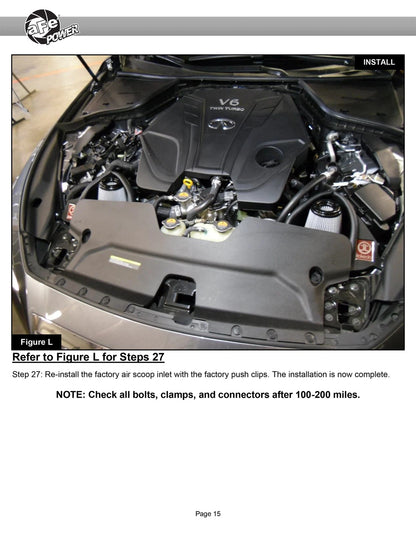 aFe Takeda Stage-2 Pro 5R Cold Air Intake | Infiniti Q50/Q60 V6-3.0L (16-19) (56-10004R)