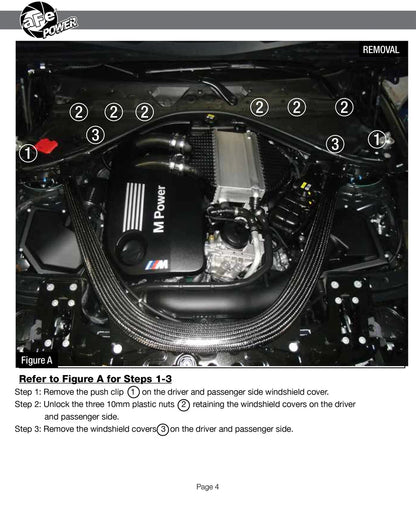 aFe Momentum Pro 5R Cold Air Intake | BMW M3/M4 (F80/82/83) 2015-18 L6-3.0L S55 (54-76305)