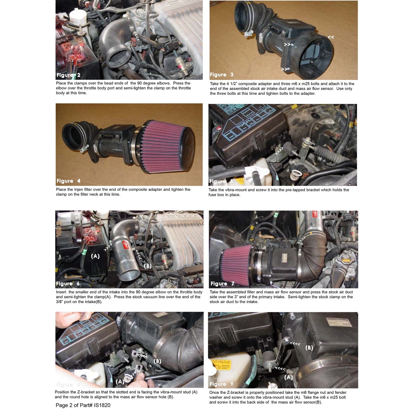 Injen Short Ram Cold Air Intake System | 1991 - 1999 Mitsubishi 3000GT (IS1820BLK)