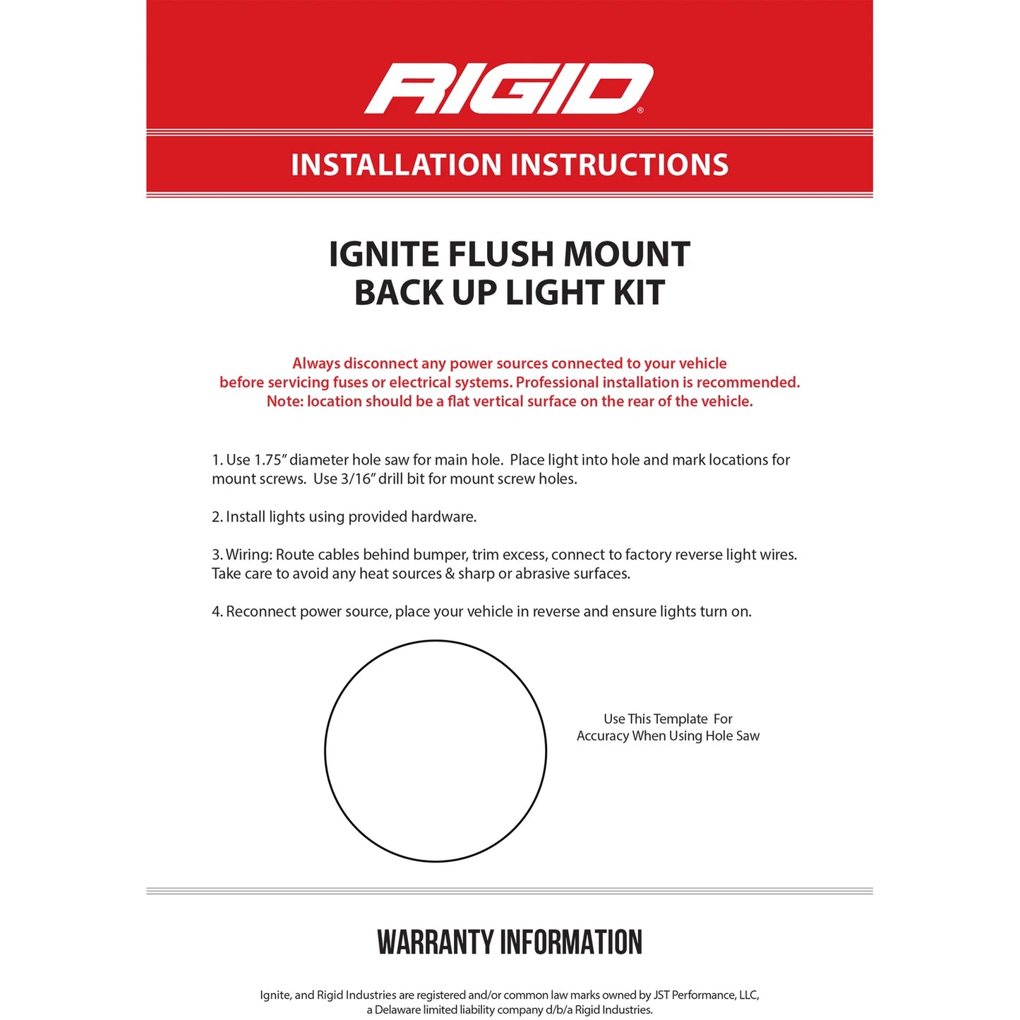 Rigid Industries Rigid Ignite LED Light - Spot / Surface / Black Housing / Each (RIG20511)