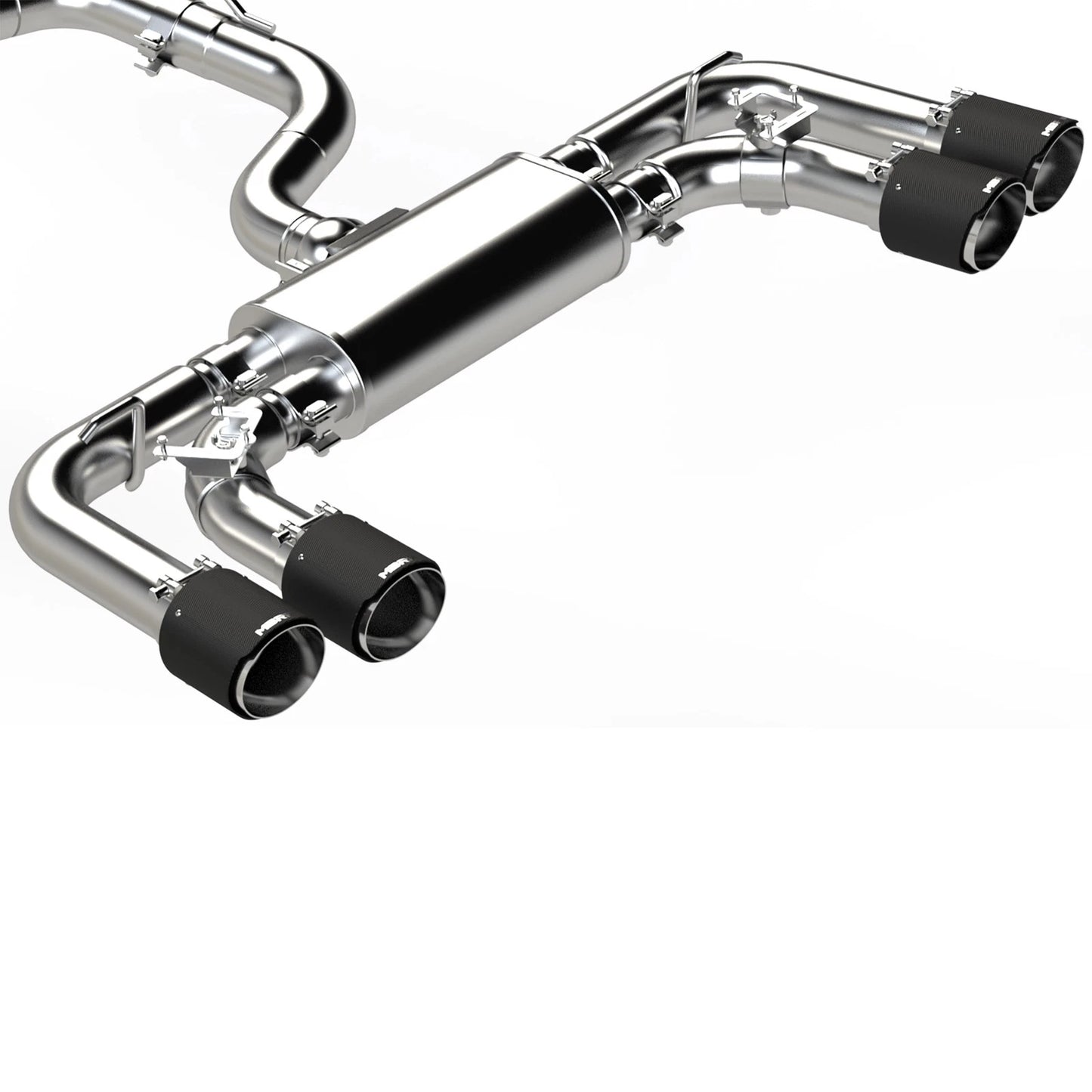 MBRP Stainless Steel 3" Cat-Back - 2.5" Quad Exit | 2022+ VW MK8 Golf R (S4613)