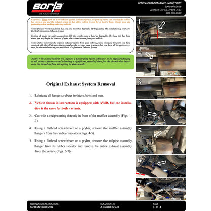Borla 4" S-Type Exhaust | Ford Maverick (22-23) Black Chrome (140937BC)