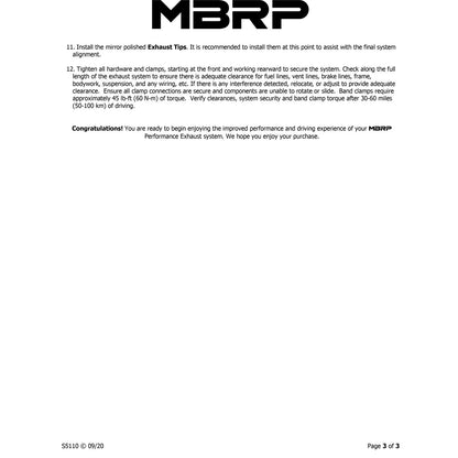 MBRP 3in Cat-Back D&S Exhaust w/ 2.5in Dual Side Exit | Dodge Ram 1500 Hemi 5.7L (03) (S5110AL)