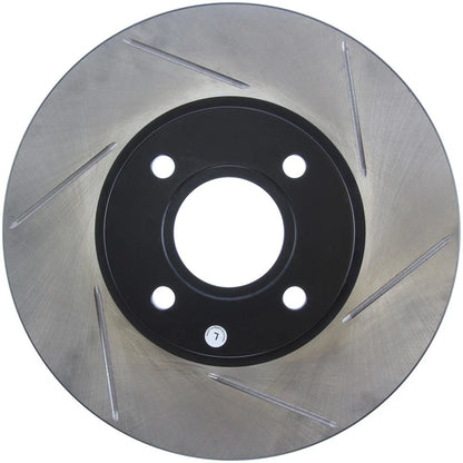 StopTech 126.61110SL Front Left Slotted Brake Disc Rotor for 2014-19 Ford Fiesta