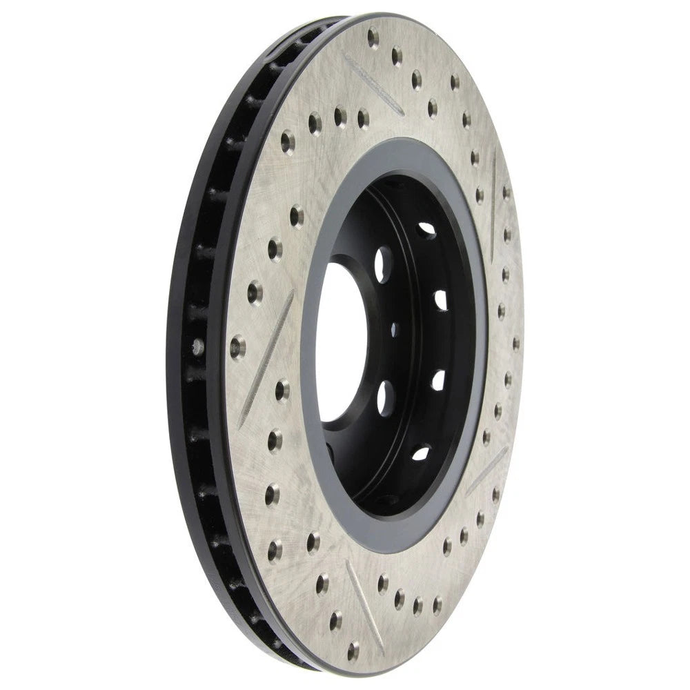 StopTech 127.33069R Rear Right Drilled Brake Rotor for 00-06 TT / 02-06 VW Golf