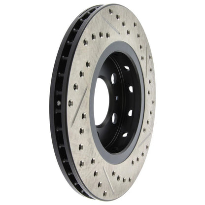 StopTech 127.33069R Rear Right Drilled Brake Rotor for 00-06 TT / 02-06 VW Golf