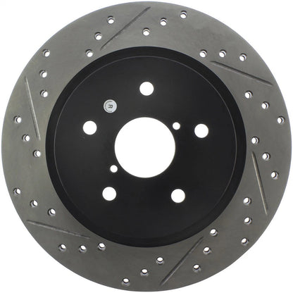 Stoptech Sport Slotted And Drilled Rear Brake Rotor | 2016-2017 Subaru WRX (127.47037L)