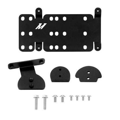 Mishimoto 2022+ Chevy Silverado Tow Hook License Plate Relocation Bracket | Chevrolet Silverado EV, GMC Sierra 3500 HD, Suburban, Yukon XL (MMLP-T1-22)