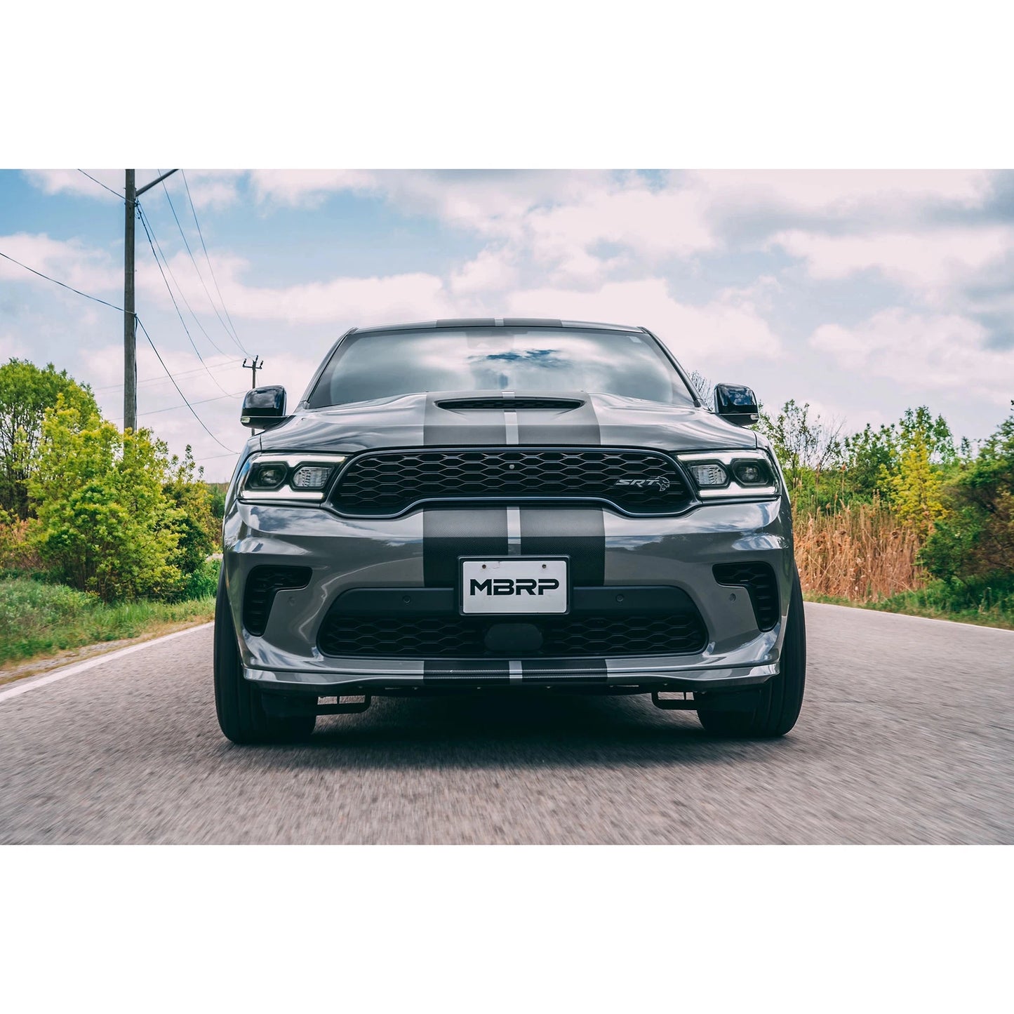 MBRP 18-23 Dodge Durango SRT 6.4L Armor Lite AL Steel 3in Cat Back Exhaust Dual Rear Exit w/ SS Tips | Dodge Durango (18-23) (S5105AL)