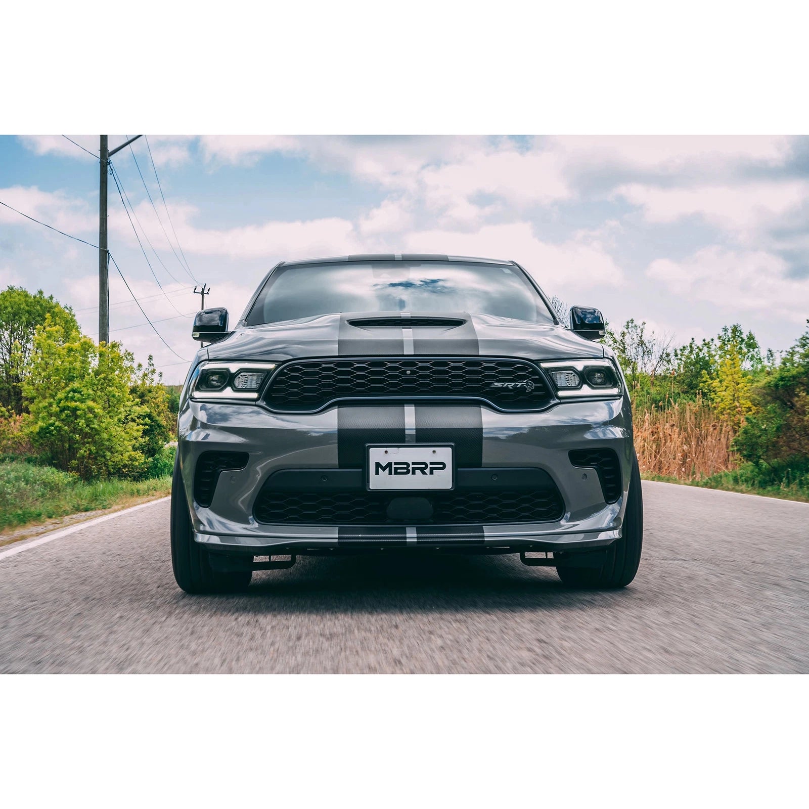 MBRP 18-23 Dodge Durango SRT 6.4L Armor Lite AL Steel 3in Cat Back Exhaust Dual Rear Exit w/ SS Tips | Dodge Durango (18-23) (S5105AL)
