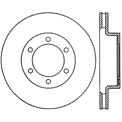 StopTech 127.44129R Front Right Drilled Disc Brake Rotor for 05-19 Toyota Tacoma