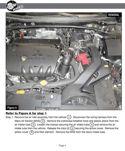 aFe Takeda Stage-2 Cold Air Intake | Mitsubishi Lancer GTS 2.4L (09-11) (TR-4203P)