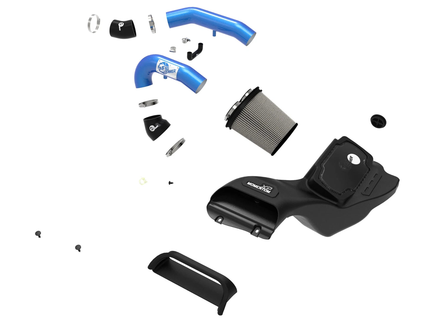 aFe Momentum XP Cold Air Intake Blue w/ Pro Dry S Filter | Ford F-150 Raptor V6 3.5L (21-22) (50-30072DL)