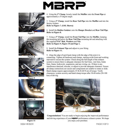 MBRP 3in Cat-Back Exhaust Pre-Axle Dual Outlet w/ 4.5in OD T304 Tips | Ford F150 (09-14) (S5261304)