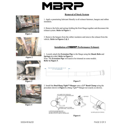 MBRP Armor Plus T409 Cat Back D&S Exhaust | Ford Ranger (98-10) (S5224409)
