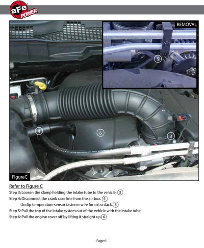 aFe Magnum FORCE Stage-2 CAI w/ Pro 5R Filter Dodge Ram 09-24 (54-12402)