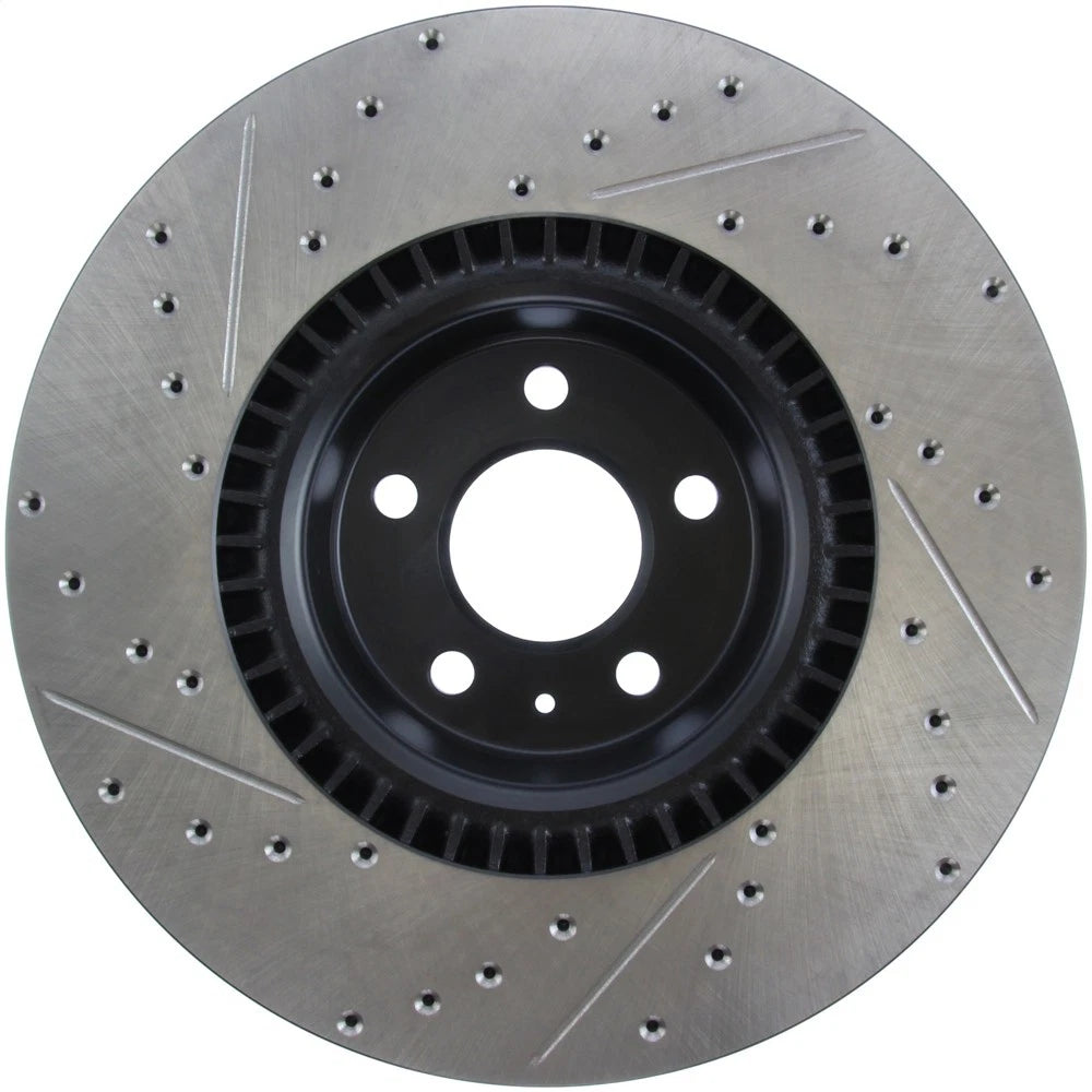 StopTech 127.33134L Front Left Drilled Disc Brake Rotor for 12-19 A6 / 11-18 A7