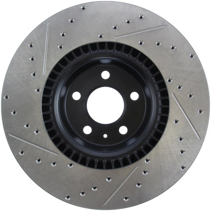 StopTech 127.33134L Front Left Drilled Disc Brake Rotor for 12-19 A6 / 11-18 A7