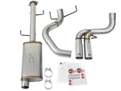 aFe 3in SS Cat-Back Exhaust w/ Mid-Side Tips | FJ Cruiser (07-14) (49-46030-P)