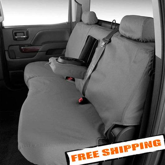 Covercraft 19-22 Ford F150 Polycotton SeatSaver Custom Second Row Seat Covers - Grey