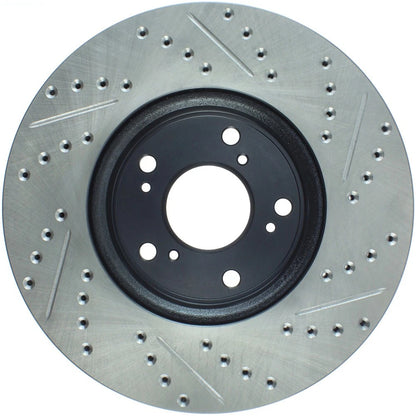 StopTech 127.40086R Front Right Drilled Disc Brake Rotor for 13-20 Honda Accord