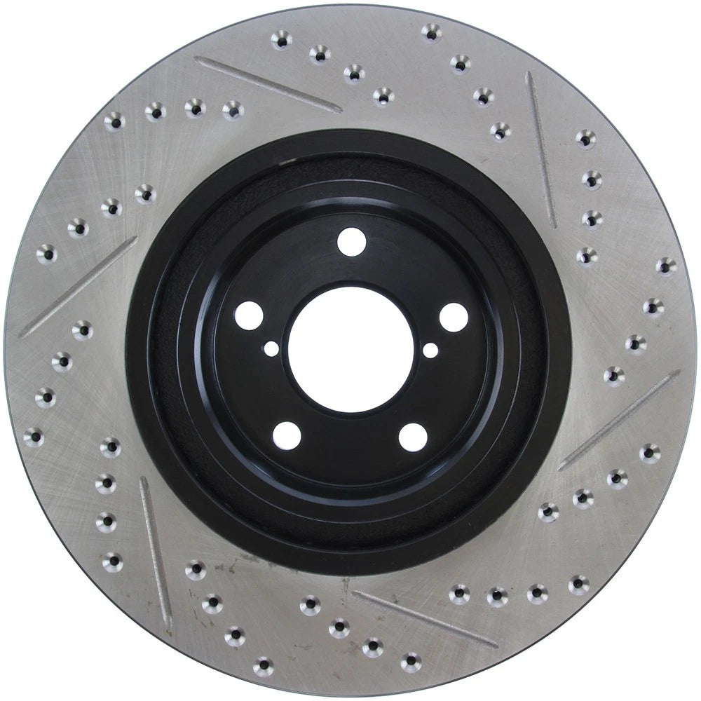 StopTech 127.47021R Front Right Drilled Brake Rotor for 2009-18 Subaru Forester