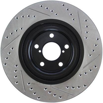 StopTech 127.47021R Front Right Drilled Brake Rotor for 2009-18 Subaru Forester