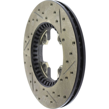 StopTech 127.42005R Front Right Drilled Slotted Disc Brake Rotor for 79-83 280ZX