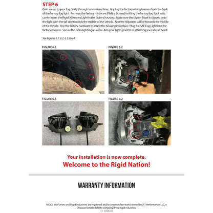 Rigid Industries 360-Series PRO SAE Fog Kit | Toyota Tundra / 4Runner / Tacoma (14+ / 16+) (37116)