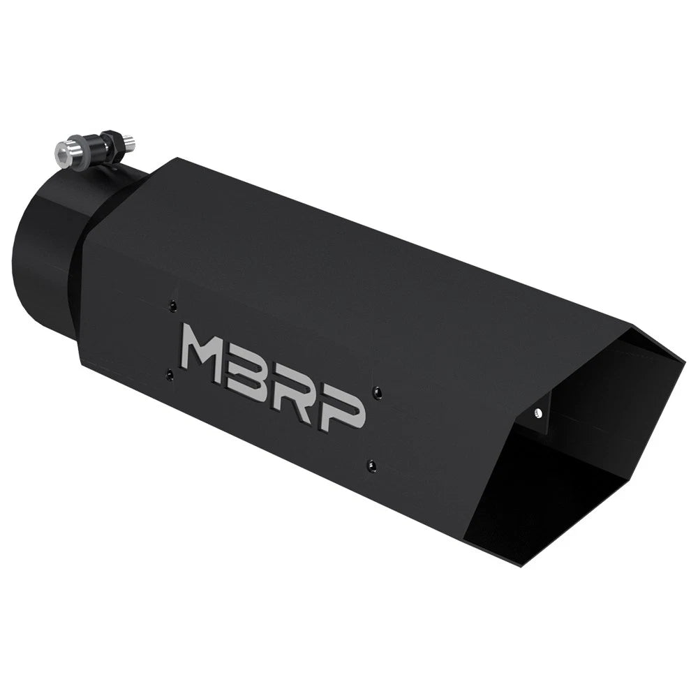 MBRP Single Wall Hex Angle Cut 5-Inch Outlet | Universal (T5164BLK)