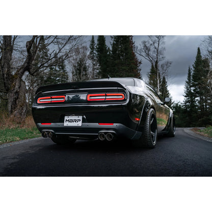MBRP 3in Aluminized D&R Cat-Back Quad Tip Exhaust | Dodge Challenger 17+ (S7113AL)