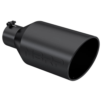 MBRP Universal Tip 8in O.D. Rolled End 4in inlet 18in length Black