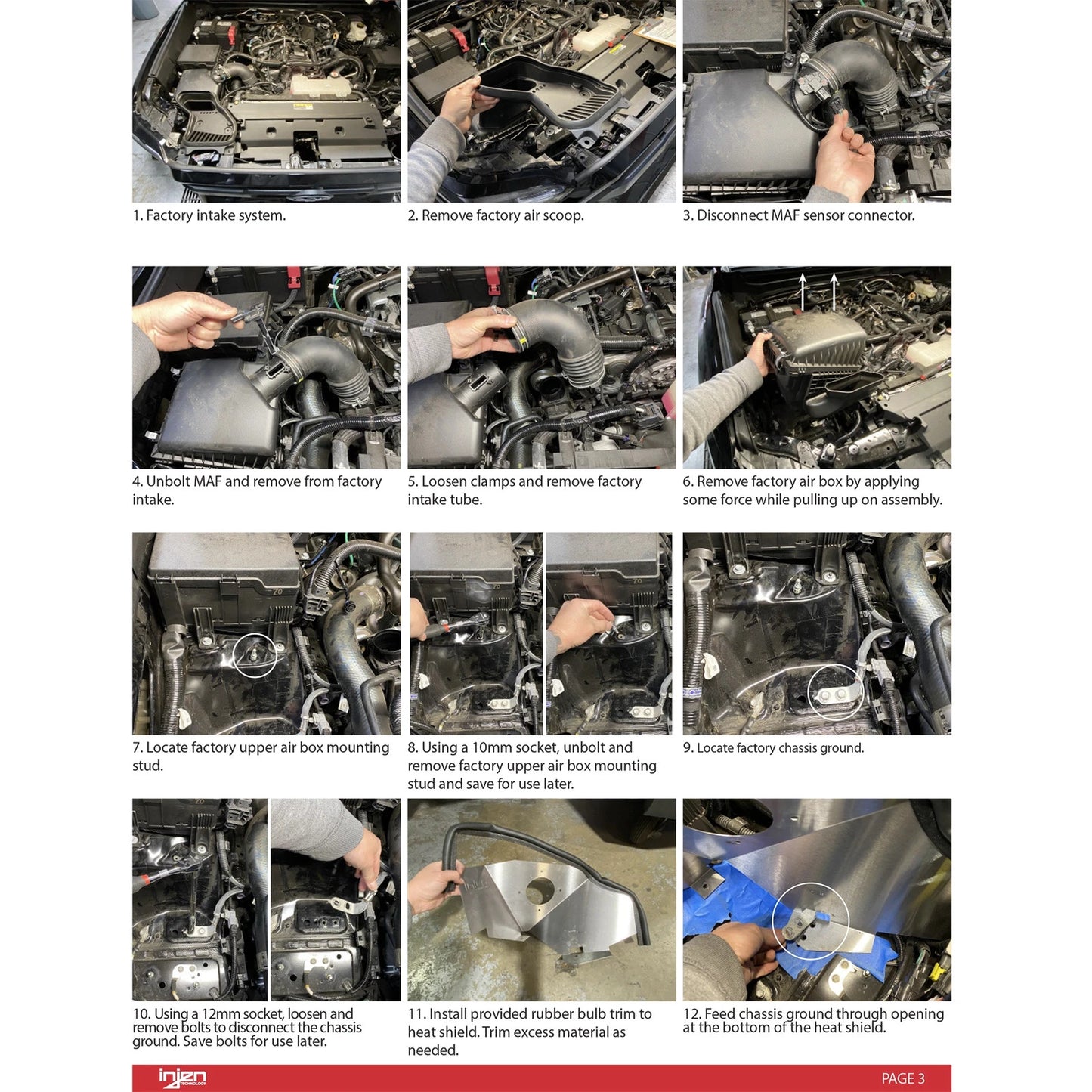 Injen Power-Flow Air Intake System | Toyota Tacoma (24-25) 2.4L Turbo (PF2013RG)
