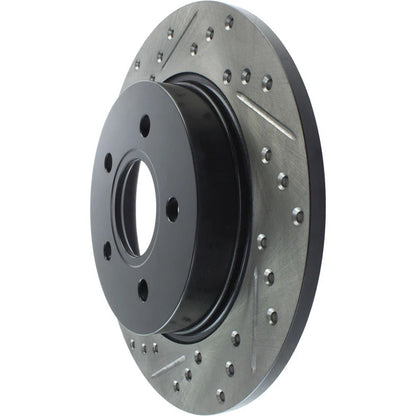StopTech 127.61099R Rear Right Drilled Disc Brake Rotor for 2012-2018 Ford Focus